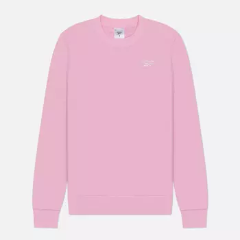 Женская толстовка Reebok Identity Small Logo French Terry Crew, цвет розовый, размер M