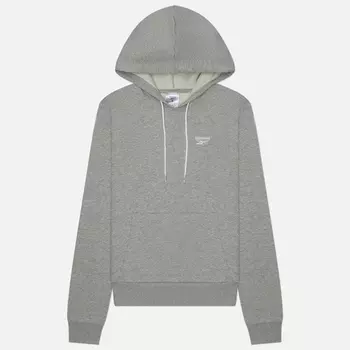 Женская толстовка Reebok Identity Small Logo French Terry Hoodie, цвет серый, размер XS