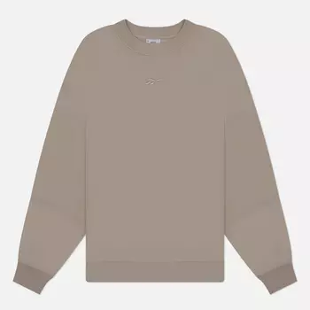 Женская толстовка Reebok Lux Oversized Crew Neck, цвет серый, размер L