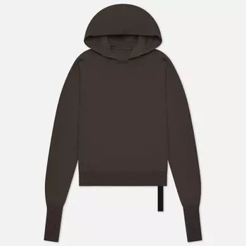 Женская толстовка Rick Owens DRKSHDW Luxor Gauntlet Granbury Hoodie, цвет коричневый, размер S