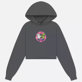 Женская толстовка RIPNDIP Love Is Ripndip Cropped Hoodie, цвет серый, размер XL