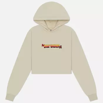 Женская толстовка RIPNDIP You Love Me Cropped Hoodie, цвет бежевый, размер XL