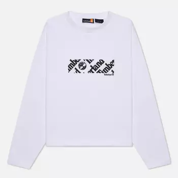 Женская толстовка Timberland Cropped Logo, цвет белый, размер S