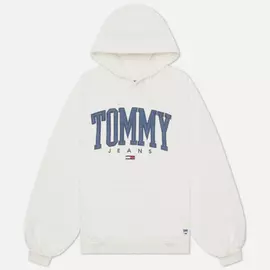Женская толстовка Tommy Jeans ABO Collegiate Hoodie, цвет белый, размер XS