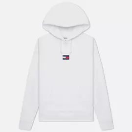 Женская толстовка Tommy Jeans Tommy Center Badge Hoodie, цвет белый, размер M