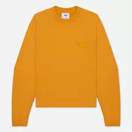 Женская толстовка Y-3 Classic Chest Logo Crew Neck, цвет жёлтый, размер XL