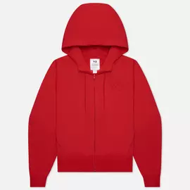 Женская толстовка Y-3 Classic Logo Full Zip-Hoodie, цвет красный, размер L