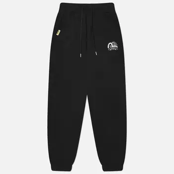 Женские брюки Evisu Seagull Print & Wave Embroidery, цвет чёрный, размер S