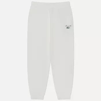 Женские брюки Lacoste Logo Fleece, цвет белый, размер 34
