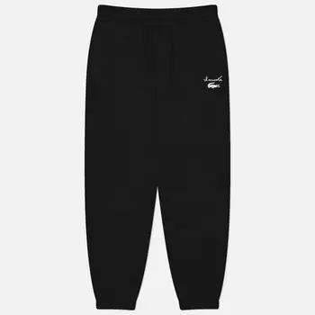 Женские брюки Lacoste Logo Fleece, цвет чёрный, размер 34