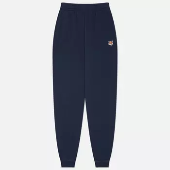 Женские брюки Maison Kitsune Fox Head Patch Regular Joggers, цвет синий, размер S
