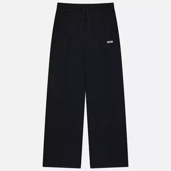 Женские брюки MSGM Impact Logo, цвет чёрный, размер XS