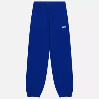 Женские брюки MSGM Micrologo Print Seasonal, цвет синий, размер L