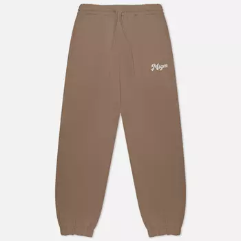 Женские брюки MSGM Small Print, цвет бежевый, размер L