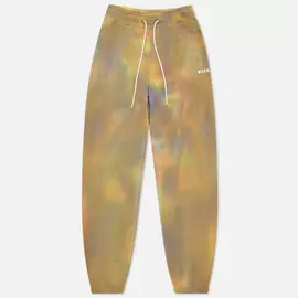 Женские брюки MSGM Tie Dye, цвет бежевый, размер XXS