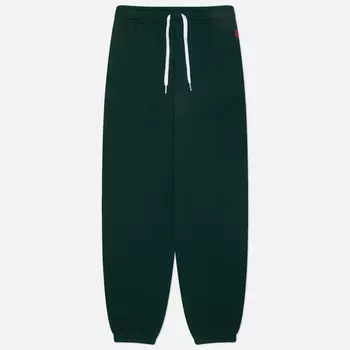 Женские брюки Polo Ralph Lauren Embroidered Logo, цвет зелёный, размер XS