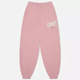Женские брюки Tommy Jeans ABO Collegiate, цвет розовый, размер XS