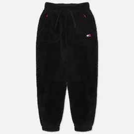 Женские брюки Tommy Jeans ABO Plush, цвет чёрный, размер L