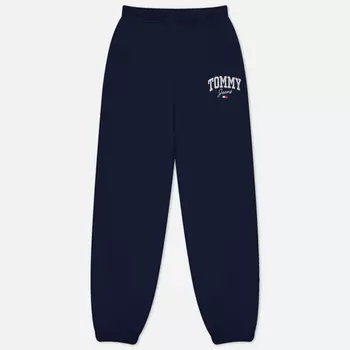 Женские брюки Tommy Jeans Relaxed New Varsity, цвет синий, размер L