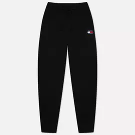 Женские брюки Tommy Jeans Tommy Badge Relaxed Joggers, цвет чёрный, размер XS