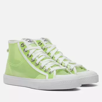 Женские кеды adidas Originals Nizza High, цвет зелёный, размер 40 EU