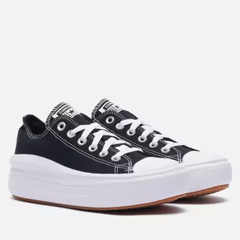 Женские кеды Converse Chuck Taylor All Star Move Canvas Platform, цвет чёрный, размер 39.5 EU