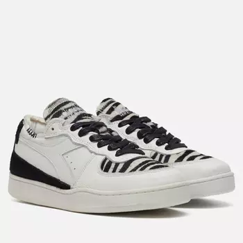 Женские кроссовки Diadora Heritage Mi Basket Row Cut Zebra, цвет белый, размер 38 EU