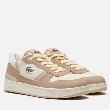 Женские кроссовки Lacoste T-Clip Set, цвет бежевый, размер 39.5 EU