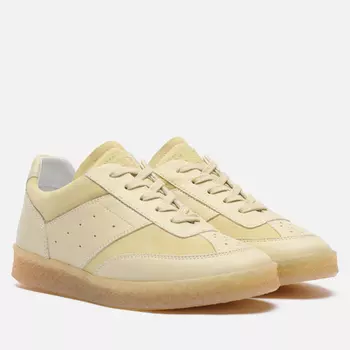 Женские кроссовки Maison Margiela MM6 6 Court Leather, цвет зелёный, размер 39.5 EU