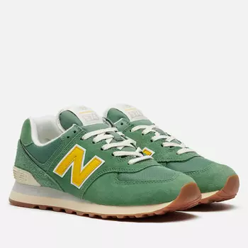 Женские кроссовки New Balance WL574GS2, цвет зелёный, размер 36 EU