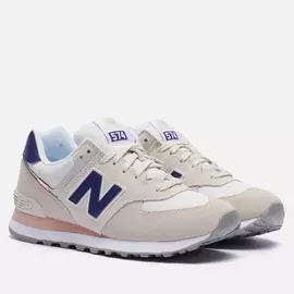 Женские кроссовки New Balance WL574SM2, цвет бежевый, размер 40.5 EU