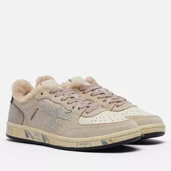 Женские кроссовки Premiata BSKT Clay-d 7073M, цвет бежевый, размер 38 EU