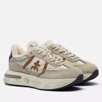 Женские кроссовки Premiata Cassie 6569, цвет бежевый, размер 38 EU