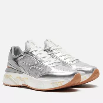 Женские кроссовки Premiata Moerun-d 7465, цвет серебряный, размер 36 EU