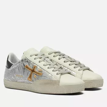 Женские кроссовки Premiata Steven-d 6189, цвет серебряный, размер 38 EU