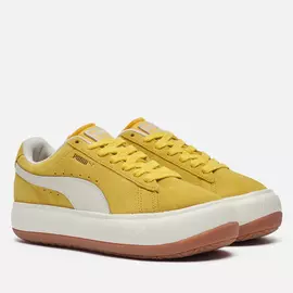 Женские кроссовки Puma Suede Mayu Up, цвет жёлтый, размер 40 EU