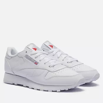 Женские кроссовки Reebok Classic Leather, цвет белый, размер 40.5 EU