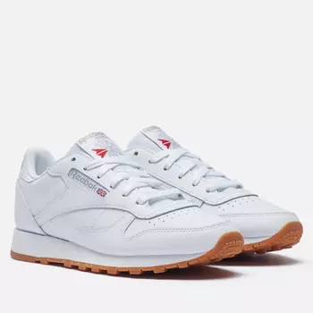 Женские кроссовки Reebok Classic Leather, цвет белый, размер 40.5 EU