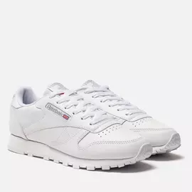 Женские кроссовки Reebok Classic Leather, цвет белый, размер 41 EU