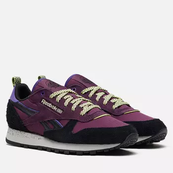 Женские кроссовки Reebok Classic Leather, цвет фиолетовый, размер 37 EU