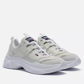 Женские кроссовки Tommy Jeans Lightweight Colour Pop Trainers, цвет белый, размер 39 EU