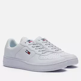 Женские кроссовки Tommy Jeans Reflective Low-Top Trainers, цвет белый, размер 38 EU