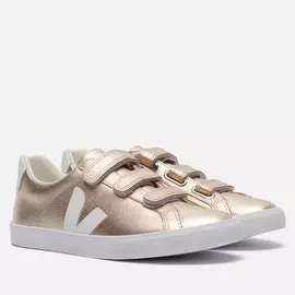 Женские кроссовки VEJA 3-Lock Leather, цвет золотой, размер 36 EU