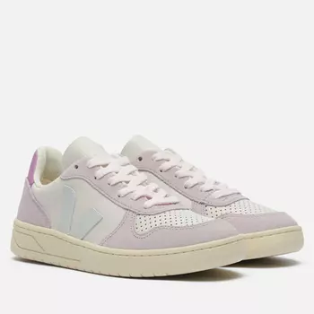 Женские кроссовки VEJA V-10 Leather, цвет фиолетовый, размер 37 EU