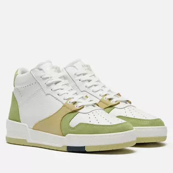 Женские кроссовки Zespa ZSP24 Nappa/Suede Bicolor, цвет зелёный, размер 40 EU