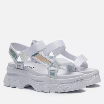 Женские сандалии Tommy Jeans Iridescent Hybrid, цвет белый, размер 40 EU