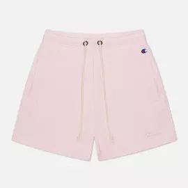 Женские шорты Champion Reverse Weave Lightweight Brushed Fleece, цвет розовый, размер M