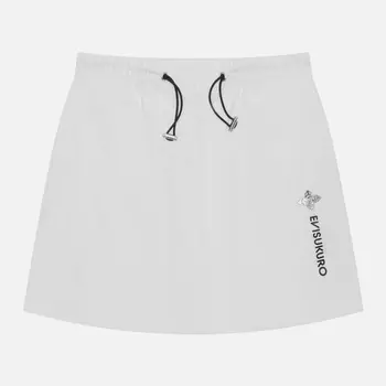 Женские шорты Evisu Evisukuro Printed Layered, цвет белый, размер L