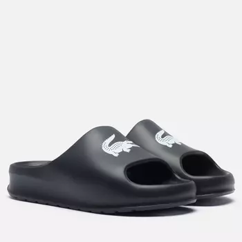 Женские сланцы Lacoste Serve 2.0, цвет чёрный, размер 40.5 EU