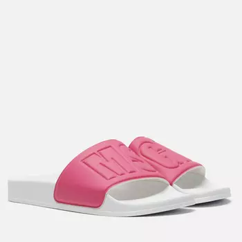 Женские сланцы MSGM Macrologo Slide, цвет розовый, размер 40 EU